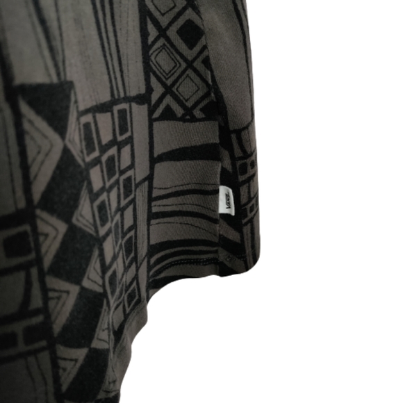 Vans women's geometric pattern skater dress size XL black and gray sleeveless - Picture 3 of 13